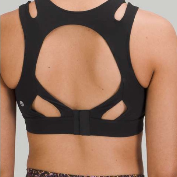 lululemon athletica Other - Lululemon Black Sports Bra with Geometric Cutouts
